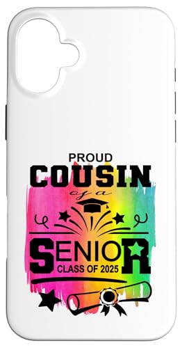 Stolzer Cousin einer Klasse von 2025 Senior Graduate Hülle für iPhone 16 Plus Stolzer Cousin einer Klasse von 2025 Senior Graduate Hülle für iPhone 16 Plus von Senior Graduate 2025 Proud Family Sapphire Star