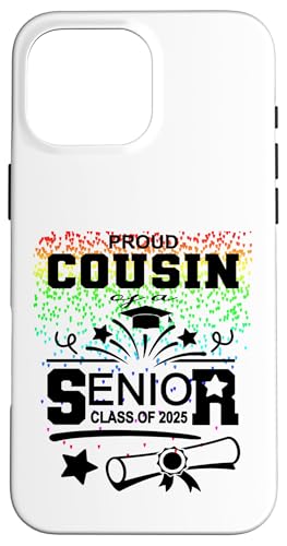Stolzer Cousin einer Klasse von 2025 Senior Graduate Hülle für iPhone 16 Pro Max Stolzer Cousin einer Klasse von 2025 Senior Graduate Hülle für iPhone 16 Pro Max von Senior Graduate 2025 Proud Family Sapphire Star