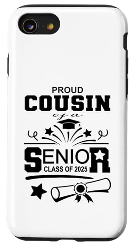 Stolzer Cousin einer Klasse von 2025 Senior Graduate Hülle für iPhone SE (2020) / 7 / 8 von Senior Graduate 2025 Proud Family Sapphire Star