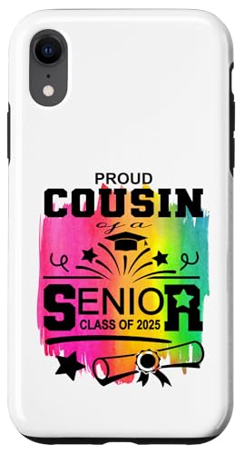Stolzer Cousin einer Klasse von 2025 Senior Graduate Hülle für iPhone XR von Senior Graduate 2025 Proud Family Sapphire Star