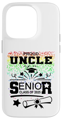 Stolzer Onkel einer Klasse von 2025 Senior Graduate Hülle für iPhone 14 Pro Stolzer Onkel einer Klasse von 2025 Senior Graduate Hülle für iPhone 14 Pro von Senior Graduate 2025 Proud Family Sapphire Star