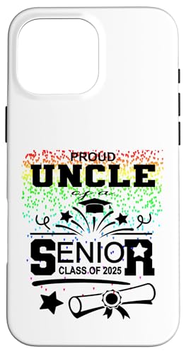 Stolzer Onkel einer Klasse von 2025 Senior Graduate Hülle für iPhone 16 Pro Max Stolzer Onkel einer Klasse von 2025 Senior Graduate Hülle für iPhone 16 Pro Max von Senior Graduate 2025 Proud Family Sapphire Star