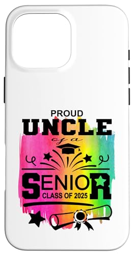 Stolzer Onkel einer Klasse von 2025 Senior Graduate Hülle für iPhone 16 Pro Max Stolzer Onkel einer Klasse von 2025 Senior Graduate Hülle für iPhone 16 Pro Max von Senior Graduate 2025 Proud Family Sapphire Star