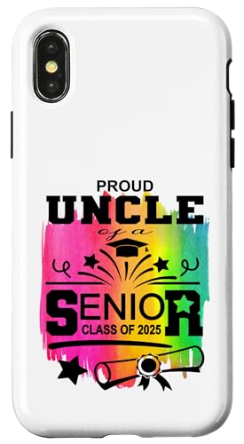 Stolzer Onkel einer Klasse von 2025 Senior Graduate Hülle für iPhone X/XS Stolzer Onkel einer Klasse von 2025 Senior Graduate Hülle für iPhone X/XS von Senior Graduate 2025 Proud Family Sapphire Star