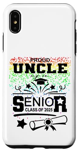 Stolzer Onkel einer Klasse von 2025 Senior Graduate Hülle für iPhone XS Max Stolzer Onkel einer Klasse von 2025 Senior Graduate Hülle für iPhone XS Max von Senior Graduate 2025 Proud Family Sapphire Star