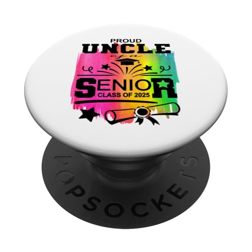 Stolzer Onkel einer Klasse von 2025 Senior Graduate PopSockets Klebender PopGrip Stolzer Onkel einer Klasse von 2025 Senior Graduate PopSockets Klebender PopGrip von Senior Graduate 2025 Proud Family Sapphire Star