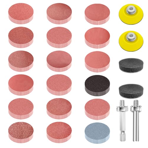 Senmai Tools 360 Stück schleifscheiben 50mm klett. korn 60 bis 2000 3000 5000 7000 Schleifpapier Klett 2 Zoll Schleifpads Geeignet für Elektrowerkzeuge Automobil Senmai Tools 360 Stück schleifscheiben 50mm klett. korn 60 bis 2000 3000 5000 7000 Schleifpapier Klett 2 Zoll Schleifpads Geeignet für Elektrowerkzeuge Automobil von SenmaiTools