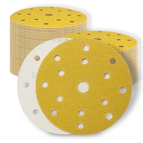 SenmaiTools Schleifpapier 150 mm Klett 15 Loch 40 Körnung,6 Zoll Schleifpads, Schleifscheiben Set für Exzenterschleifer- für Holz Metall und Farbe 30 Stück SenmaiTools Schleifpapier 150 mm Klett 15 Loch 40 Körnung,6 Zoll Schleifpads, Schleifscheiben Set für Exzenterschleifer- für Holz Metall und Farbe 30 Stück von SenmaiTools