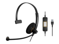 EPOS I SENNHEISER IMPACT SC 30 USB ML - Headset - Kopfhörer - kabling - USB - sort med orange farvehighlights von Sennheiser