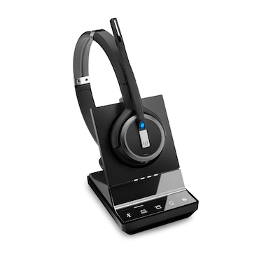 EPOS IMPACT SDW 5066T Stereo-DECT-Headset - MS-Teams-Version, Bluetooth (BTD 800 Adapter), EPOS ActiveGard®, Triple-Konnektivität, Noice Cancelling, Multi-Connect, inkl. Basisstation von Epos