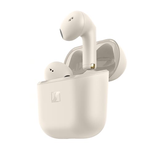 Sennheiser ACCENTUM Open, kabellos - Kopfhörer mit Open Design, dynamischem Sound und Bluetooth 5.3, IPX4 Spritzwasserschutz, 28 Std. Akkulaufzeit und USB-C Ladecase - Cream von Sennheiser