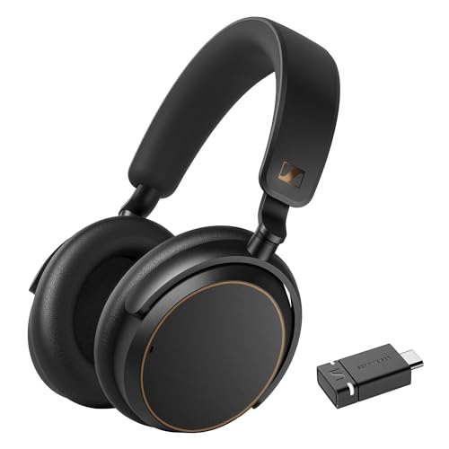 Sennheiser ACCENTUM Special Edition - ACCENTUM Bluetooth-Kopfhörer und BTD 600 Bluetooth-Dongle - 50 Stunden Akkulaufzeit, hybride ANC-Technologie, Dongle mit USB-A-/USB-C-Adapter - Schwarz/Kupfer von Sennheiser