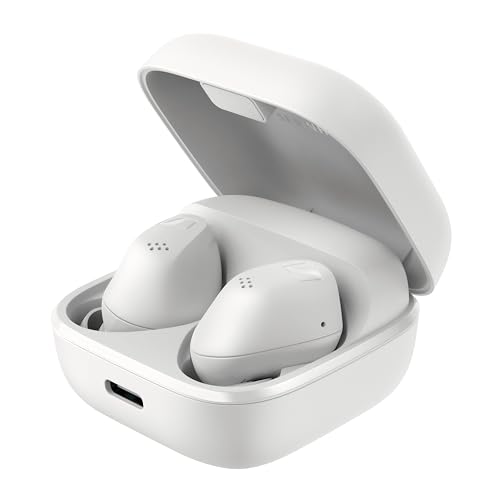 Sennheiser ACCENTUM True Wireless Ohrhörer – kristallklarer Sound mit Hybrid ANC, ergonomisches Design, 28 Std. Akkulaufzeit, Touch-Interface und Zwei-Mikrofon-System für Telefonate – Weiß von Sennheiser