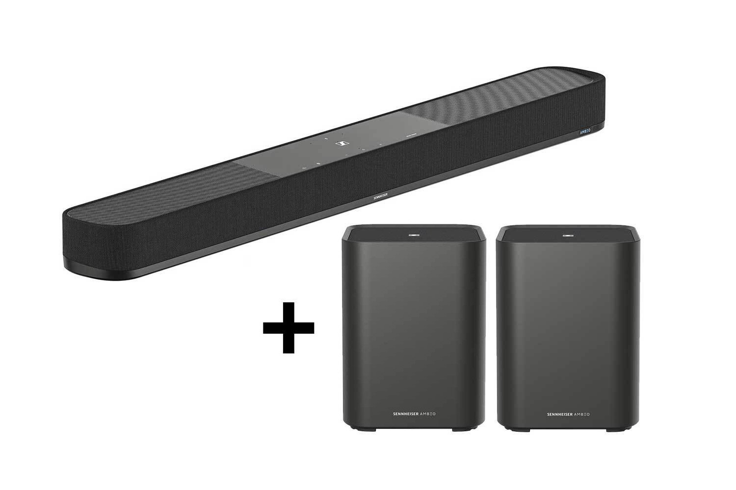 Sennheiser AMBEO Soundbar Plus und 2 AMBEO Subs im Set Sennheiser AMBEO Soundbar Plus und 2 AMBEO Subs im Set von Sennheiser