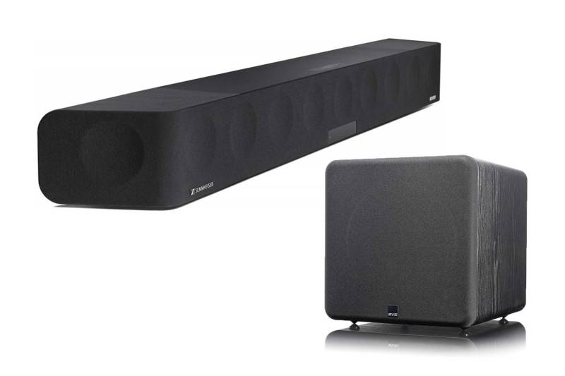 Sennheiser Ambeo Soundbar Max und SVS SB-2000 Pro Subwoofer - Esche schwarz von Sennheiser