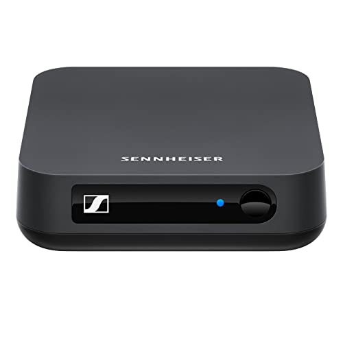 Sennheiser BT T100 Bluetooth-Audio-Transmitter für Hi-Fi oder Home Entertainment Schwarz, 9.3 x 9.3 x 2.7 cm von Sennheiser