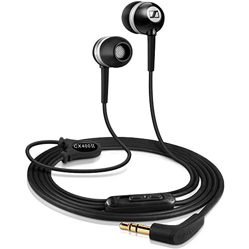 Sennheiser CX 400-II Precision Stereo-In-Ear-Kopfhörer (1,2 m Kabellänge, 3,5 mm Klinkenstecker, Earadapterset S/M/L, Tragetasche) schwarz von Sennheiser