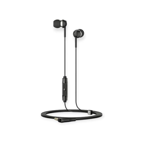 Sennheiser CX 80S In-Ear-Hörer mit integrierter Fernbedienung, schwarz, klein von Sennheiser