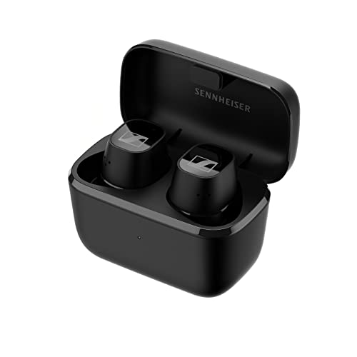 Sennheiser CX Plus True Wireless–Bluetooth-In-Ear-Kopfhörer: Musikhören und Telefonieren mit Active Noise Cancellation, anpassbarer Touch-Bedienung, Bass Boost,IPX4 und 24h Akkulaufzeit, schwarz,klein von Sennheiser