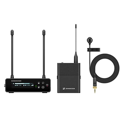 Sennheiser EW-DP ME4 SET (Q1-6) Tragbares digitales UHF-Drahtlosmikrofonsystem mit ME4-Ansteckmikrofon mit Nierencharakteristik - Schwarz (700020) von Sennheiser