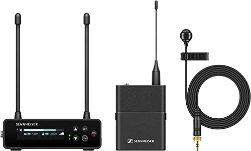 Sennheiser EW-DP ME4 SET (S1-7) Tragbares digitales UHF-Drahtlosmikrofonsystem mit ME4-Ansteckmikrofon mit Nierencharakteristik - Schwarz (700023) von Sennheiser