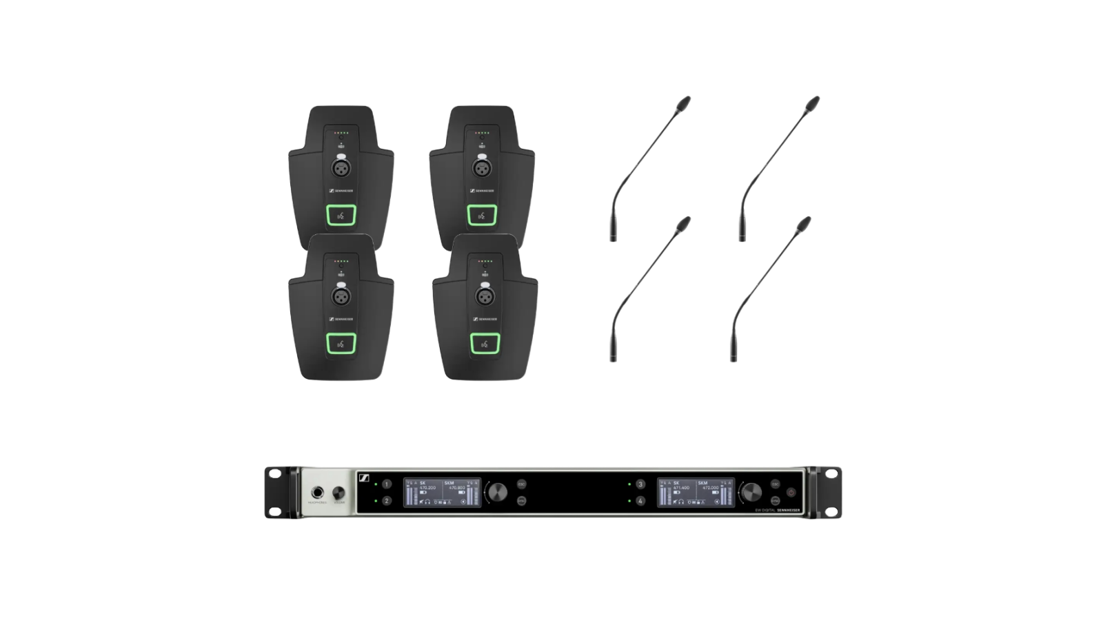 Sennheiser EW-DX 4CH Conference Set Q1-9 von Sennheiser