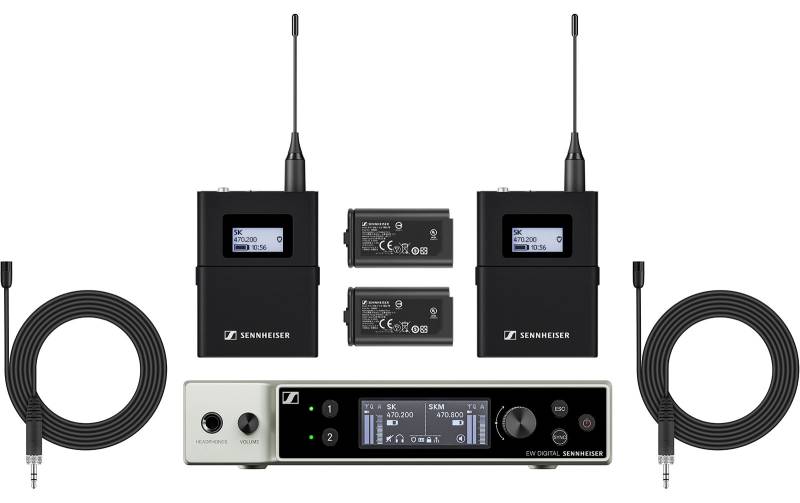 Sennheiser EW-DX MKE 2 Set, Frequenzbereich U1/5 823,2-831,8 MHz & 863,2-864,8 MHz von Sennheiser