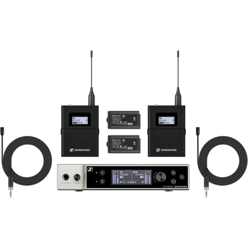Sennheiser EW-DX MKE 2 Set U1/5 Wireless Lavalier Microphone System (823.2 - 831.8 & 863.2 - 864.8 MHz) von Sennheiser