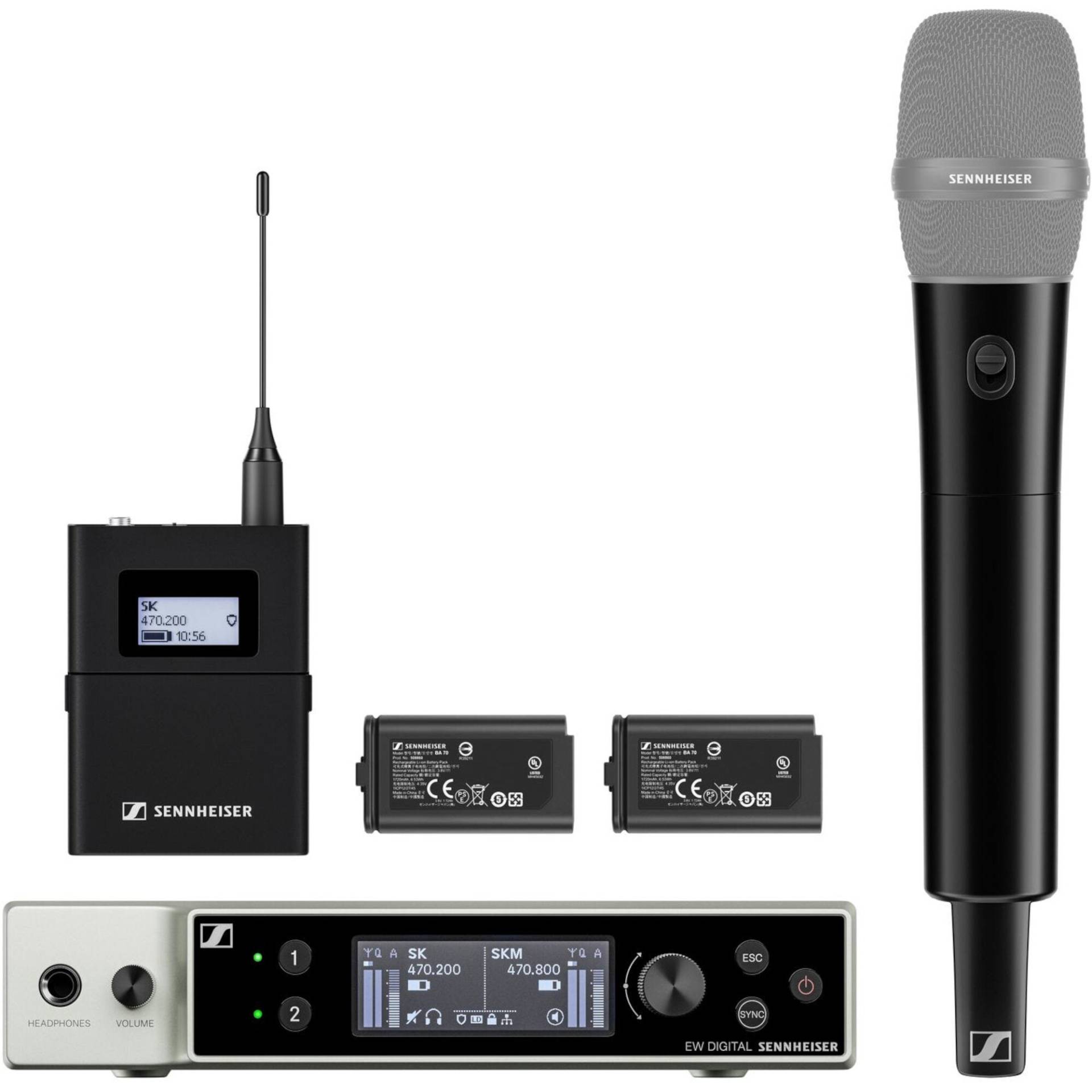 Sennheiser EW-DX SK / SKM-S Base Set S2-10 Wireless Combo Pack (614.2 - 693.8 MHz) von Sennheiser