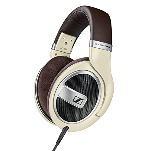 Sennheiser HD 599 Around-Ear-Kopfhörer mit offener Rückseite, elfenbeinfarben von Sennheiser