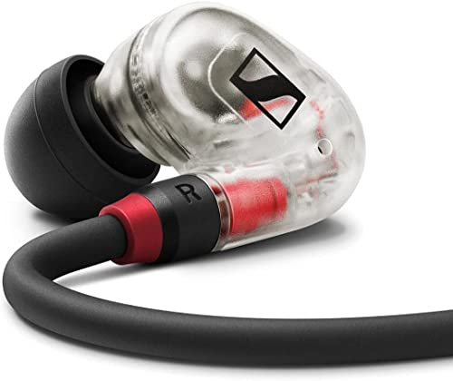 Sennheiser IE 100 PRO Wireless Clear Drahtlose In-Ear-Hörer | Dynamische 10mm Breitbandwandler | BT-Anschluss, USB-C-Kabel & S/M/L Silcone-Adapter Enthalten | Klar & Schwarz (509172) von Sennheiser