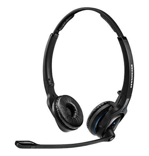 Sennheiser MB Pro 2 UC Binaural Haarband Schwarz Kopfhörer – Kopfhörer (Callcenter/Büro, binaural, Haarband, Schwarz, kabellos, 25 m) von Sennheiser