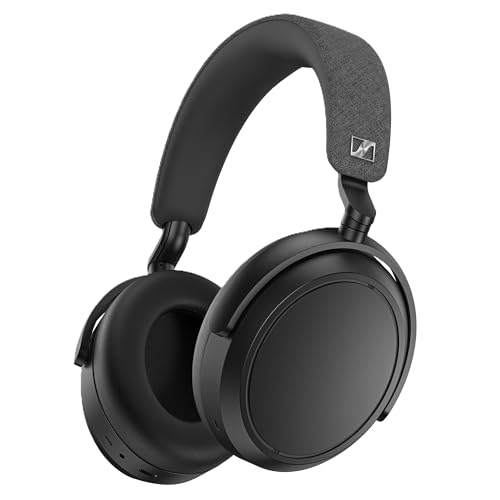 Sennheiser MOMENTUM 4 Wireless Kopfhörer mit Bluetooth - mit adaptiver Geräuschunterdrückung für kristallklare Anrufe - 60 Stunden Akkulaufzeit - anpassbarer Klang, leicht und faltbar - Schwarz von Sennheiser