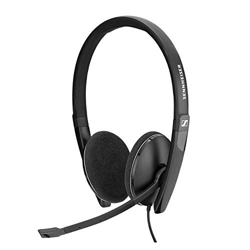 Sennheiser PC 8.2 USB-On-Ear Headset PC,Kopfhörer mit Kabel,Integrierte Lautstärkeregelung, Geräuschunterdrückendes Mikrofon, Für Online-Anrufe -Unterricht, Mehrfarbig, Einheitsgröße von Sennheiser