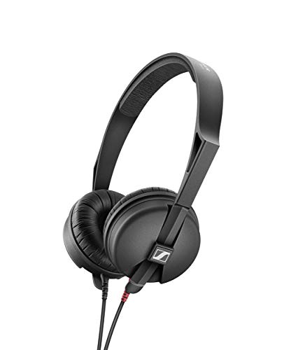 Sennheiser HD 25 LIGHT Leichter On-Ear DJ & Monitoring Kopfhörer | Robustes Single Headband Design | 1,5M beidseitig abnehmbares Kabel & 1/4" Klinkenadapter im Lieferumfang | Schwarz (508664) von Sennheiser