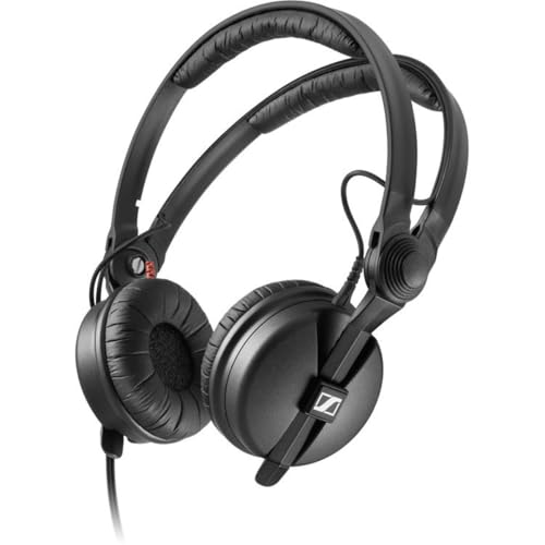 Sennheiser HD 25 On-Ear DJ & Monitoring Kopfhörer | Drehbare Kapsel für einseitiges Abhören | 1.5M einseitiges Kabel & 1/4" Klinkenadapter inklusive | Schwarz (506909) Sennheiser HD 25 On-Ear DJ & Monitoring Kopfhörer | Drehbare Kapsel für einseitiges Abhören | 1.5M einseitiges Kabel & 1/4" Klinkenadapter inklusive | Schwarz (506909) von Sennheiser
