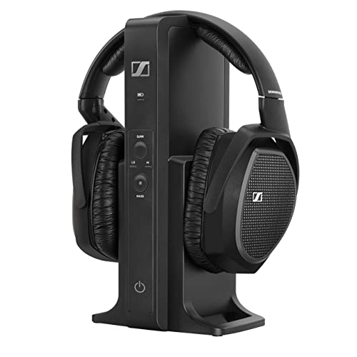 Sennheiser RS 175 Digitaler drahtloser Over-Ear-Kopfhörer - Bassverstärkung und Surround-Sound für Heim- und TV-Entertainment-Systeme, schwarz von Sennheiser