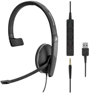 Sennheiser SC 135 USB MONAURAL HEADSET 3.5MM JACK S4B IN (508316) von Sennheiser