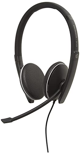 Sennheiser SC 165 USB (508317) doppelseitiges (binaural) Headset für Geschäftsleute, mit HD-Stereo-Sound, Mikrofon mit Geräuschunterdrückung und USB-Anschluss, Schwarz von Sennheiser