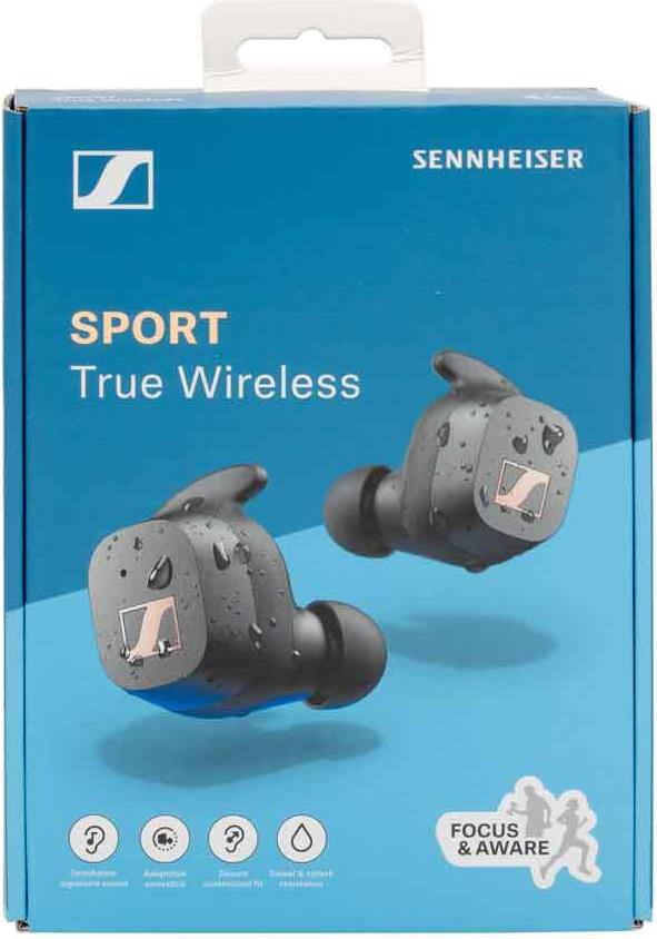 Sennheiser SPORT True Wireless - True Wireless-Kopfhörer mit Mikrofon - im Ohr - Bluetooth - Schwarz (509299) von Sennheiser