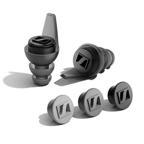 Sennheiser SoundProtex Plus Gehörschutz-Ohrhörer – Wiederverwendbarer Gehörschutz mit Vier wechselnd aktiven Filtern – High-Fidelity-Sound bei sicherer Lautstärke – Schwarz von Sennheiser