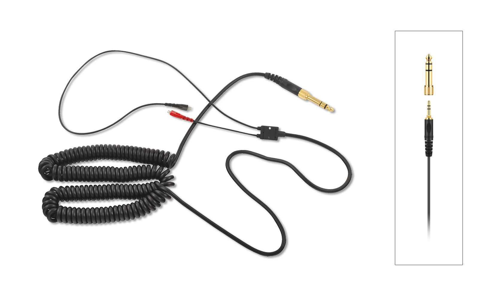 Sennheiser Spiralkabel für HD25 Kopfhörer, gerade Klinke von Sennheiser