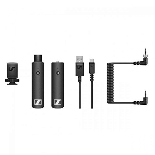 Sennheiser XSW-D Mobiles Interview-Kit, Digitales Plug-and-Play Lavalier-Drahtlosmikrofonsystem für Kamera-Audioaufnahmen, Reichweite 75 m, Akkulaufzeit 5 Stunden - 2,4 GHz von Sennheiser