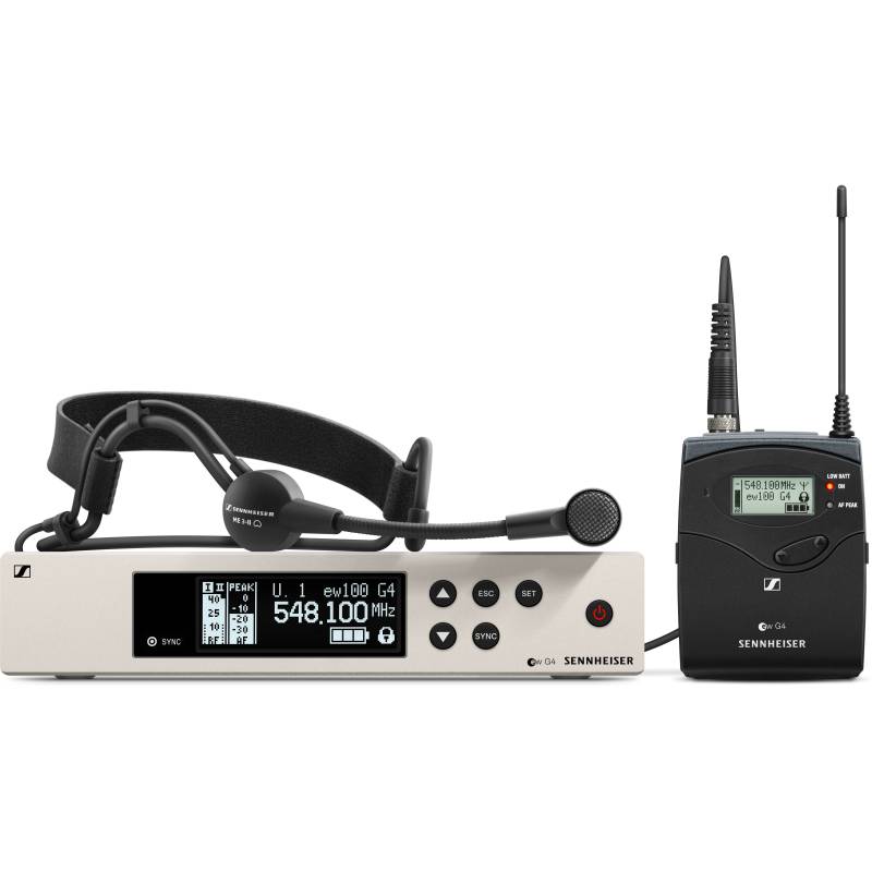 Sennheiser ew 100 G4-ME3-G Wireless Headset System (566 - 608 MHz) von Sennheiser