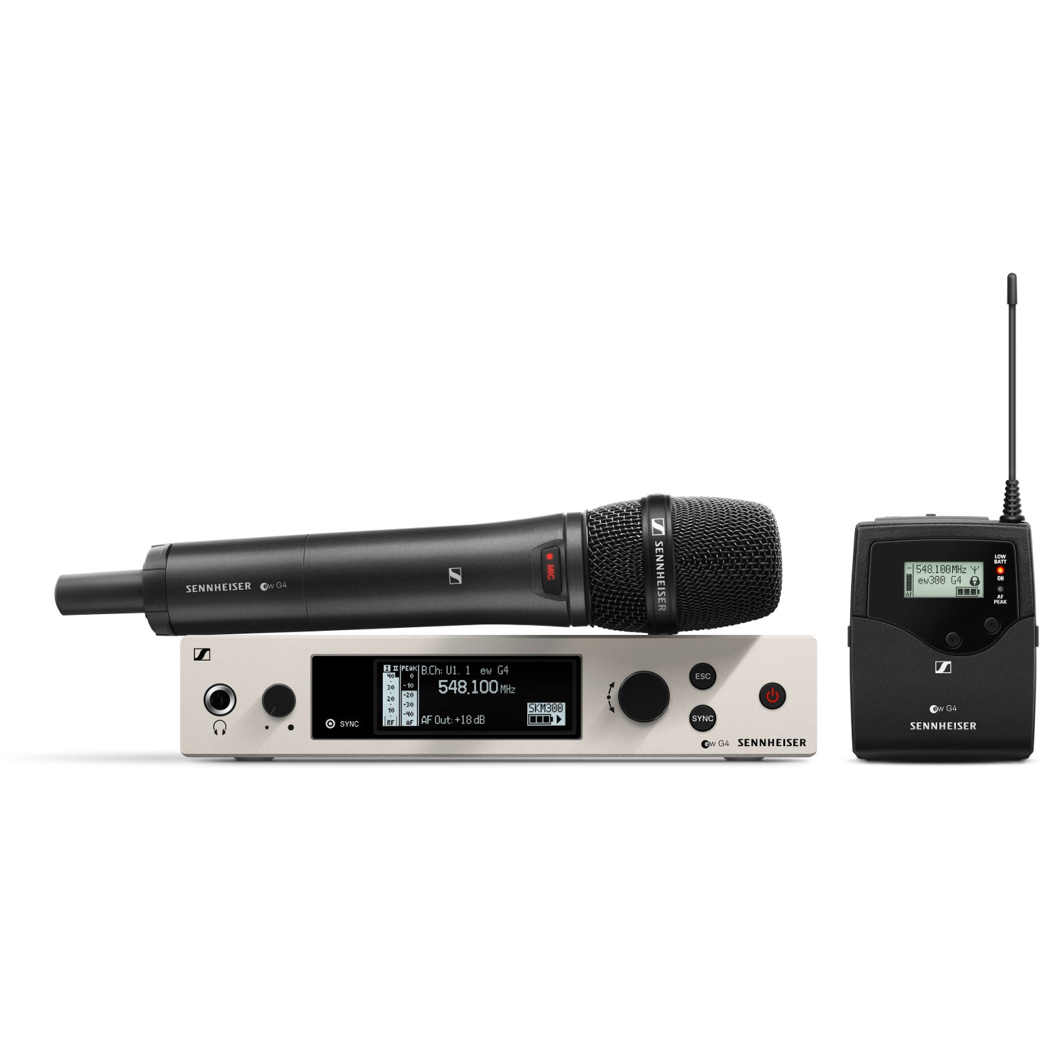 Sennheiser ew 300 G4-BASE COMBO-GBW wireless mic system (606 - 678 MHz) von Sennheiser