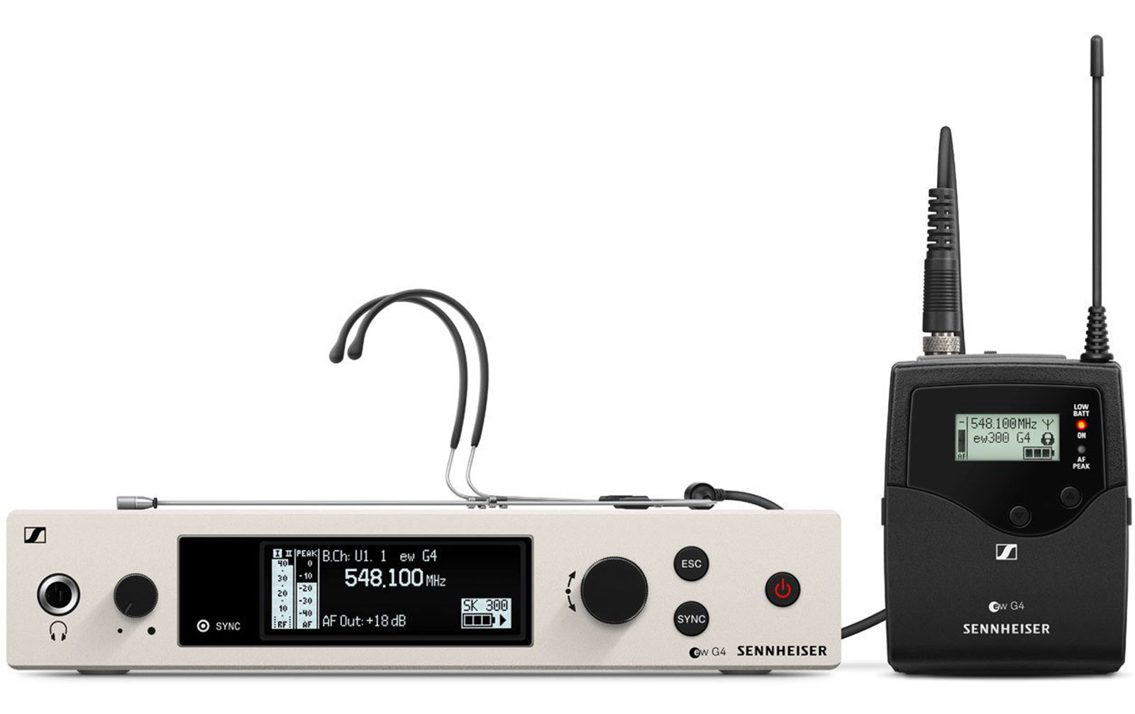 Sennheiser ew 300 G4 Headmic1-RC GBW Frequenz (606 - 678 MHz) von Sennheiser