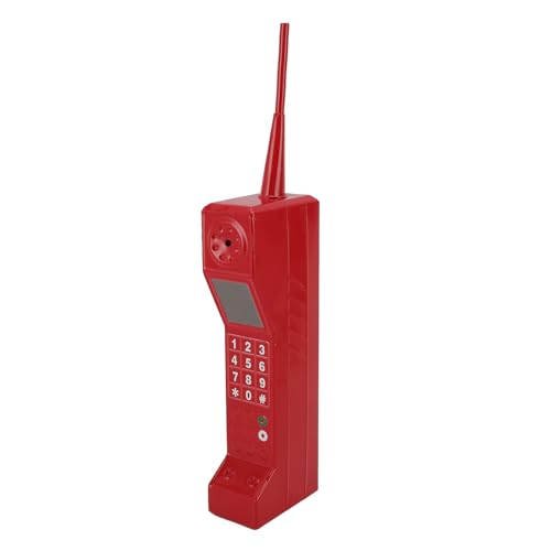 Senrusa Retro Mobile Phone Iron Old Fashioned Cell Phone Template Decoration for Photography (Red) von Senrusa