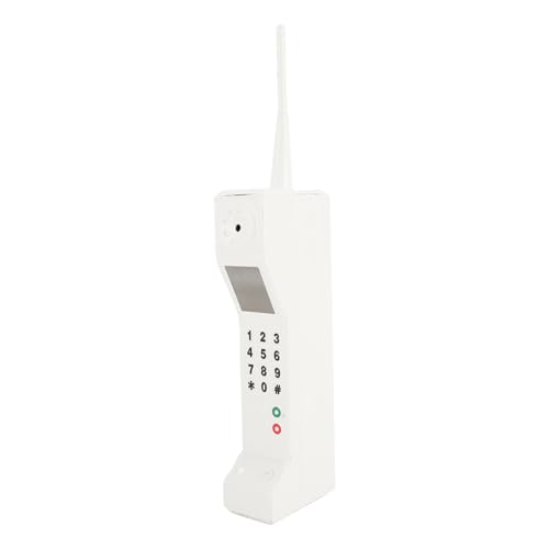 Senrusa Retro Mobile Phone Iron Old Fashioned Cell Phone Template Decoration for Photography (White) von Senrusa