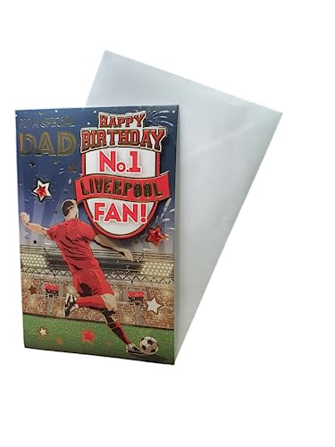 Geburtstagskarte "Express Yourself" für den Liverpool-Fan Nr. 1 – inklusive Umschlag – Fußballfan-Geburtstagskarte für Papa von Sensations / Xpress Yourself