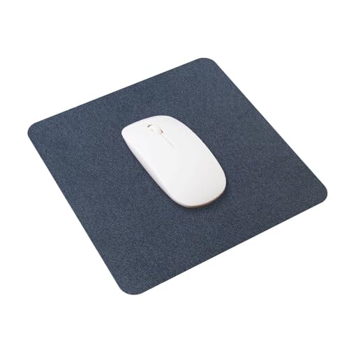 SenseAGE klein Mauspad 22x22cm | 0.2cm Ultradünnes Mousepad | Unterlage für Laser-/Kabel/Kabellos Maus | klein Mouse Mat ideal für Büro und Homeoffice | Slim Mausmatte - Dunkelblau von SenseAGE